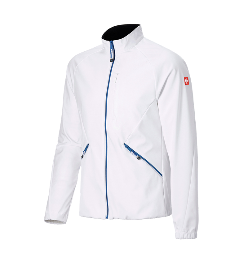 Topics: Softshell jacket e.s.ambition + white/gentianblue 6