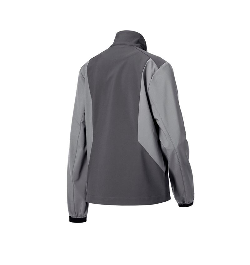 Clothing: Softshell jacket e.s.trail pure, ladies' + carbongrey/basaltgrey 9