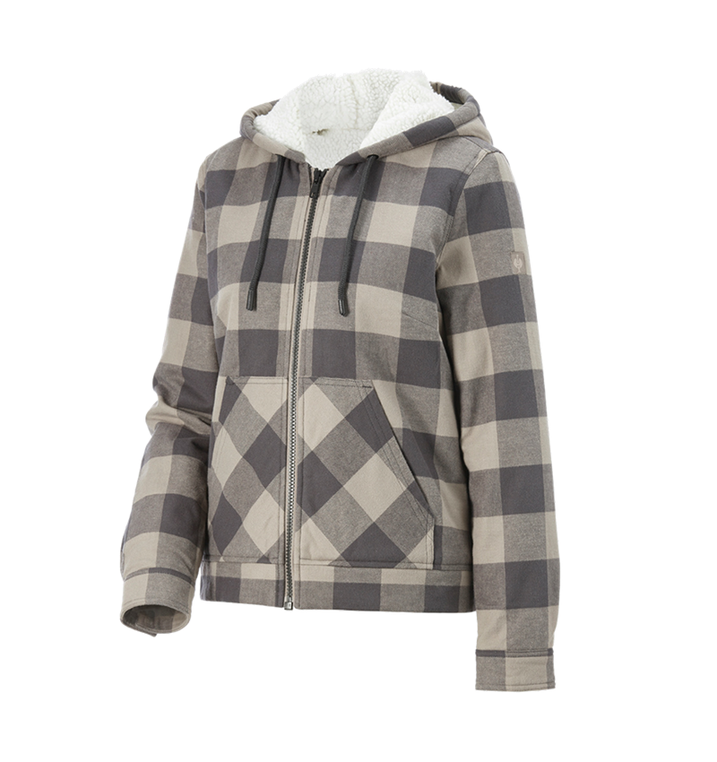 Topics: Check-hooded jacket e.s.iconic, ladies' + dolphingrey/carbongrey 6