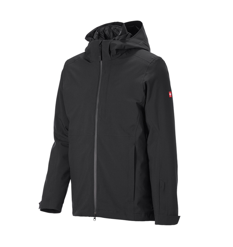 Clothing: 3 in 1 functional jacket e.s.trail snow + black 4