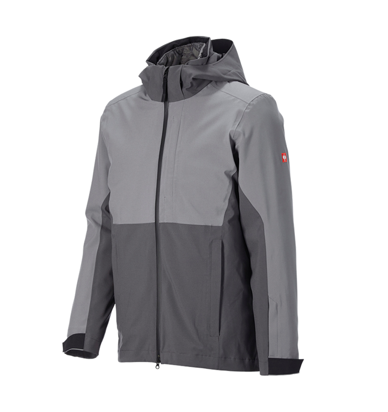 Work Jackets: 3 in 1 functional jacket e.s.trail snow + carbongrey/basaltgrey 5