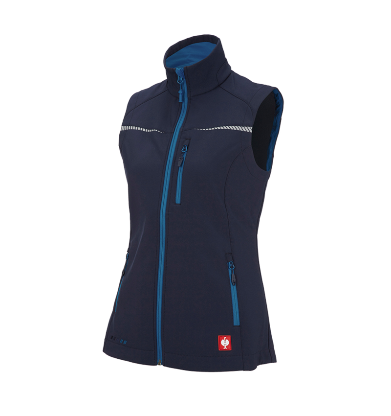Joiners / Carpenters: Softshell bodywarmer e.s.motion 2020, ladies' + navy/atoll 4