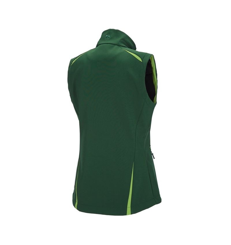 Joiners / Carpenters: Softshell bodywarmer e.s.motion 2020, ladies' + green/seagreen 3