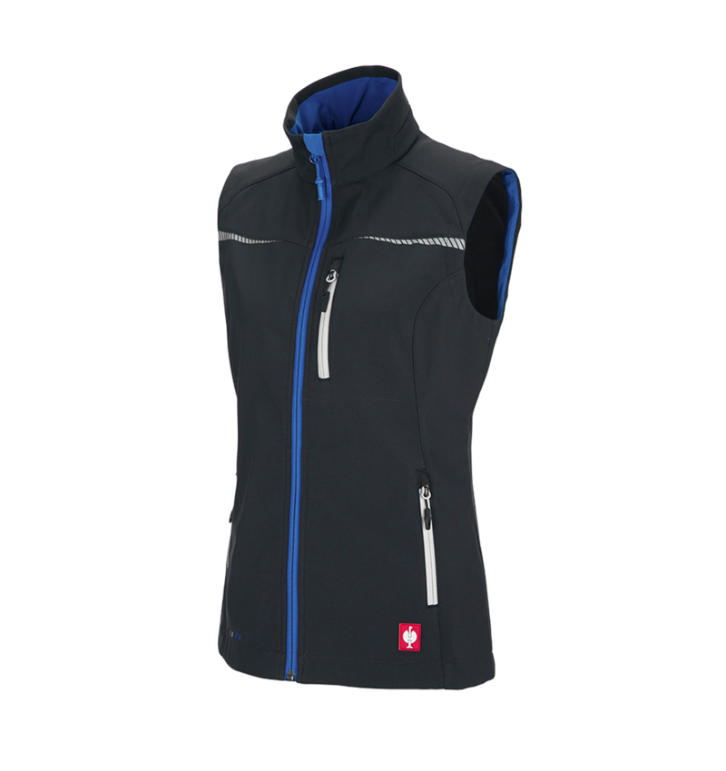 Joiners / Carpenters: Softshell bodywarmer e.s.motion 2020, ladies' + graphite/gentianblue 4