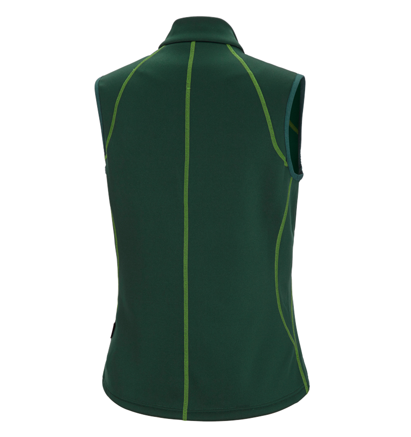 Work Body Warmer: Funct. bodyw. thermo stretch e.s.motion 2020,lad. + green/seagreen 3