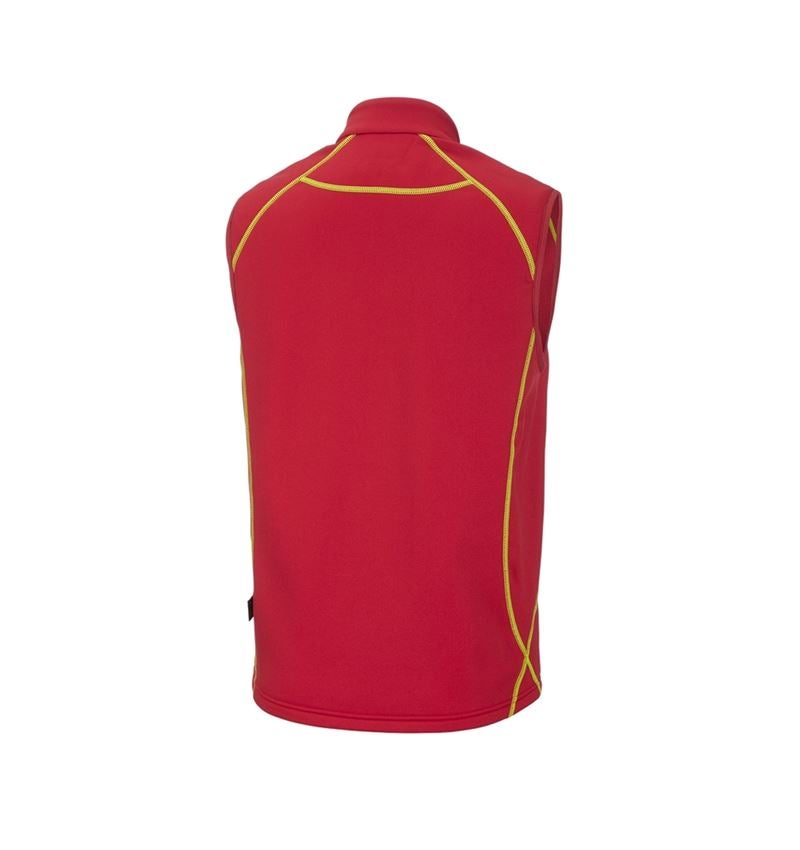 Joiners / Carpenters: Function bodywarmer thermo stretch e.s.motion 2020 + fiery red/high-vis yellow 3