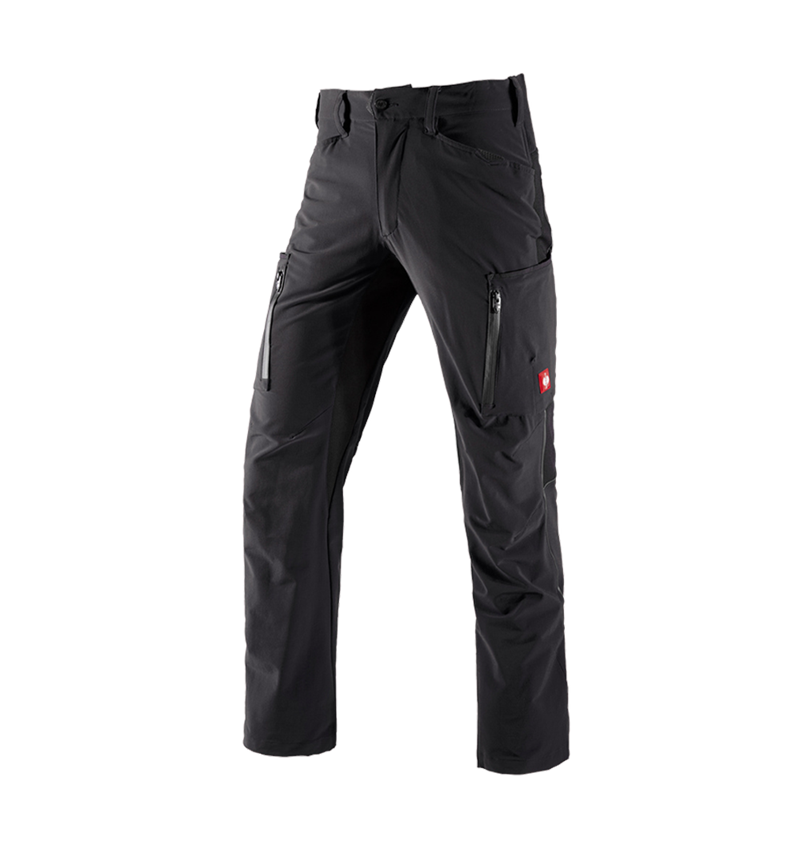 Work Trousers: Cargo trousers e.s.vision stretch, men's + black 1