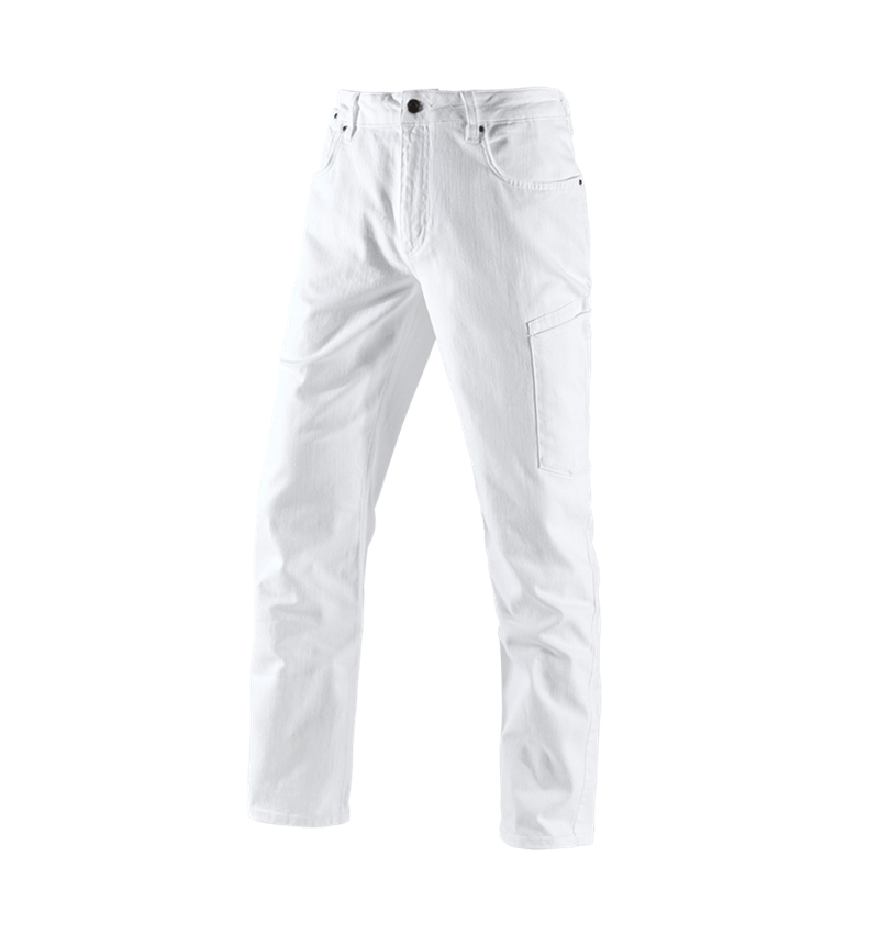 Arbejdsbukser: e.s. jeans med 7 lommer + hvid 2