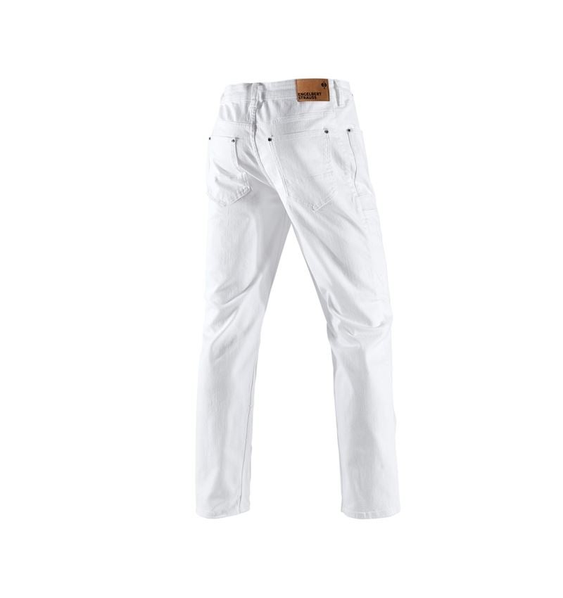 Arbejdsbukser: e.s. jeans med 7 lommer + hvid 3
