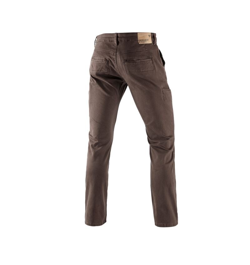 Work Trousers: e.s. Trousers Chino, men's + chestnut 1