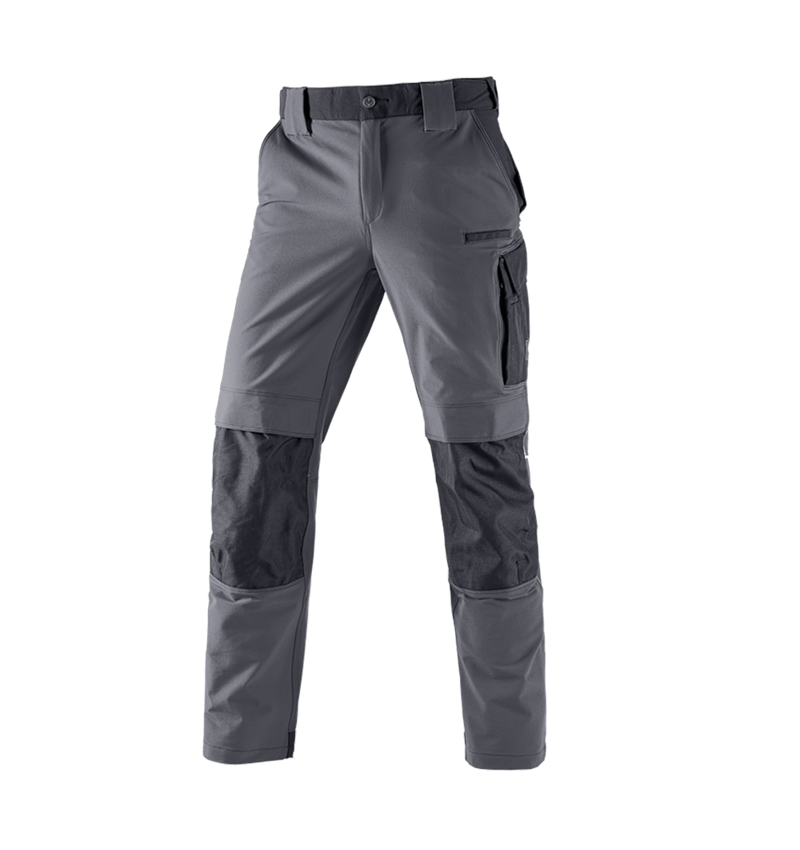Gardening / Forestry / Farming: Functional trousers e.s.dynashield + cement/black 2