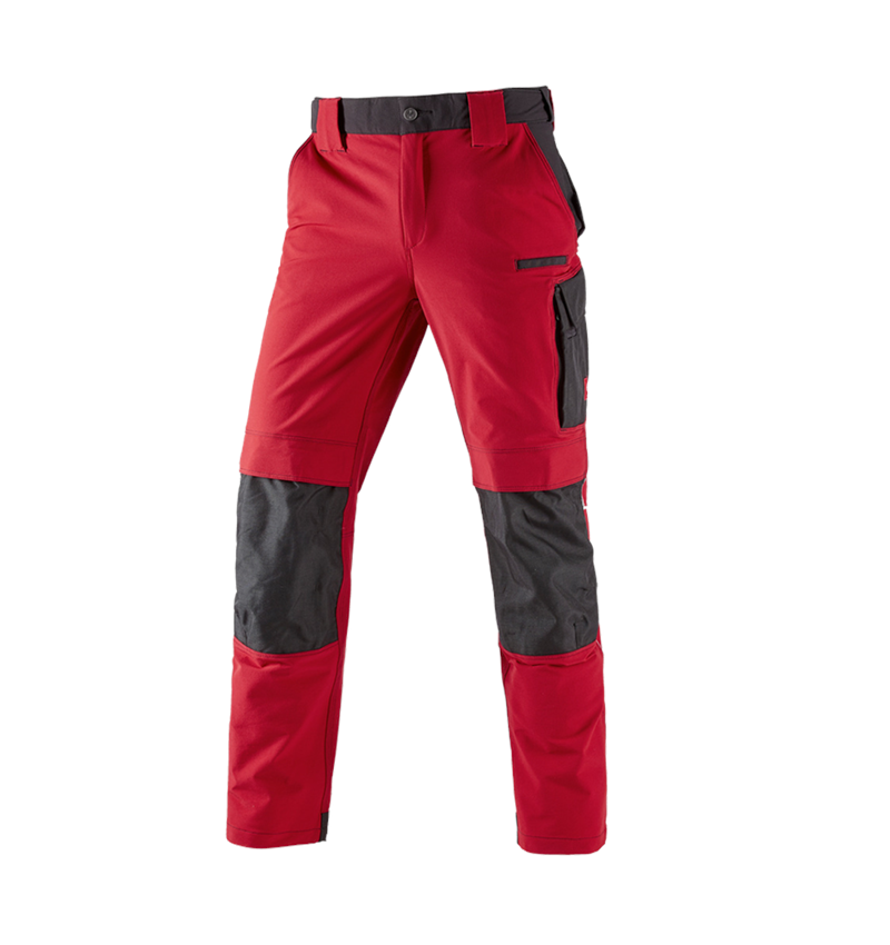 Plumbers / Installers: Functional trousers e.s.dynashield + fiery red/black 2
