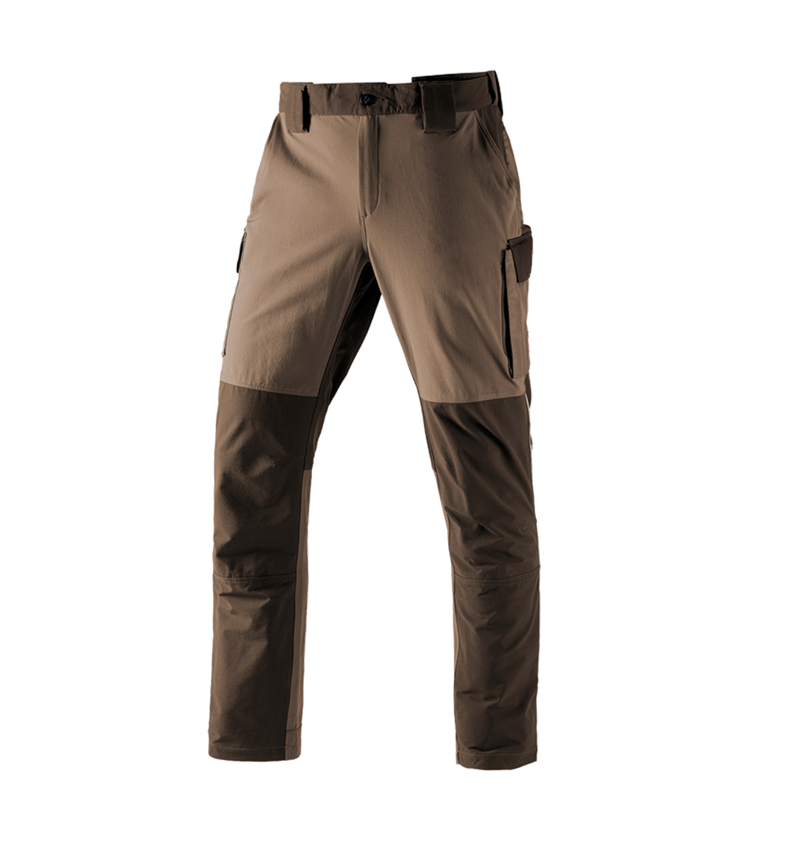 Work Trousers: Functional cargo trousers e.s.dynashield + hazelnut/chestnut 2