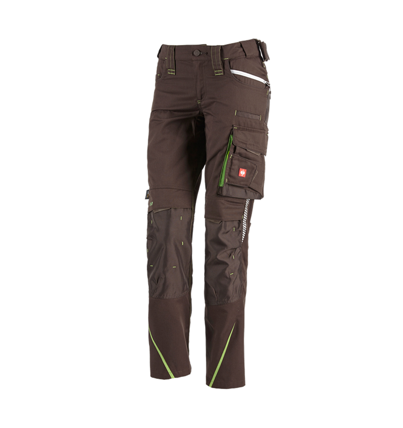 Gardening / Forestry / Farming: Ladies' trousers e.s.motion 2020 winter + chestnut/seagreen 2