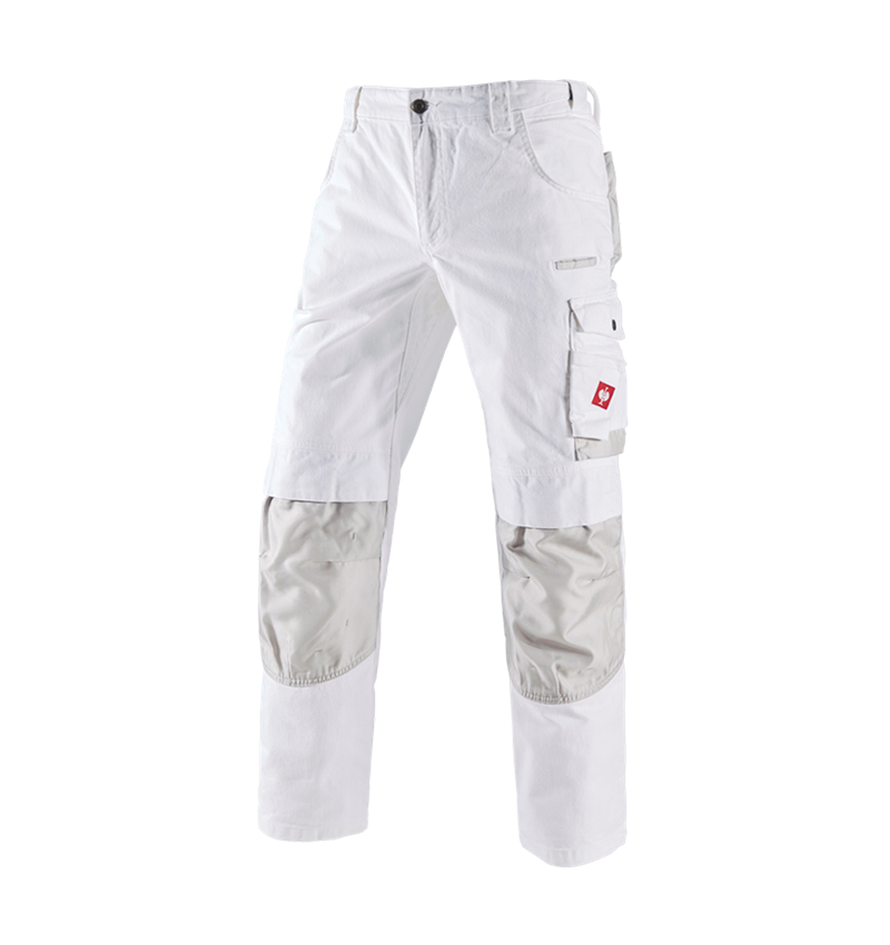 Tømrer / Snedker: Jeans e.s.motion denim + hvid/sølv
