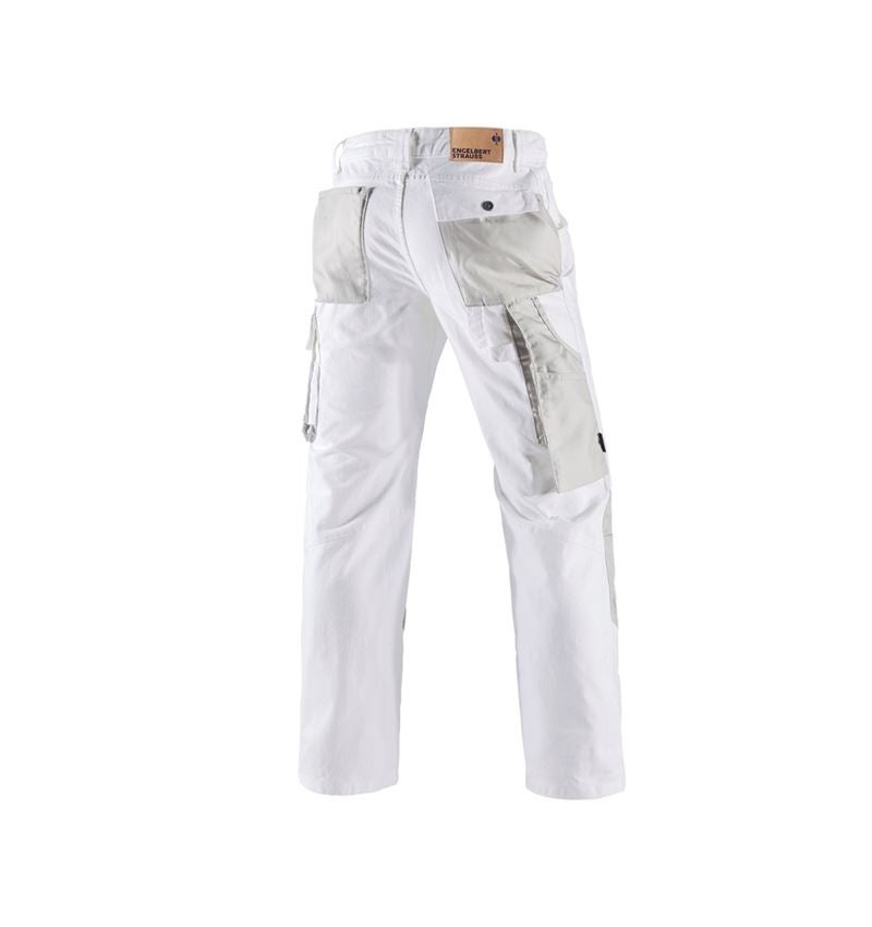 Tømrer / Snedker: Jeans e.s.motion denim + hvid/sølv 1