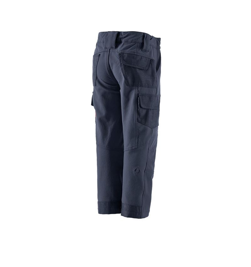 Trousers: Funct.cargo trousers e.s.dynashield solid,child. + pacific 3
