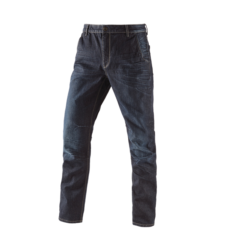 Work Trousers: e.s. 5-pocket jeans POWERdenim + darkwashed 1