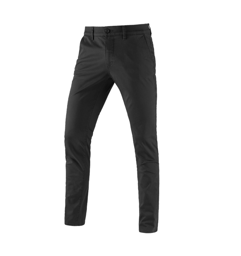 Work Trousers: e.s. 5-pocket work trousers Chino + black