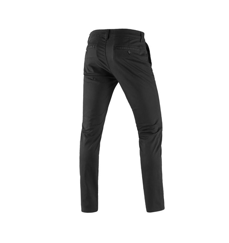 Work Trousers: e.s. 5-pocket work trousers Chino + black 3