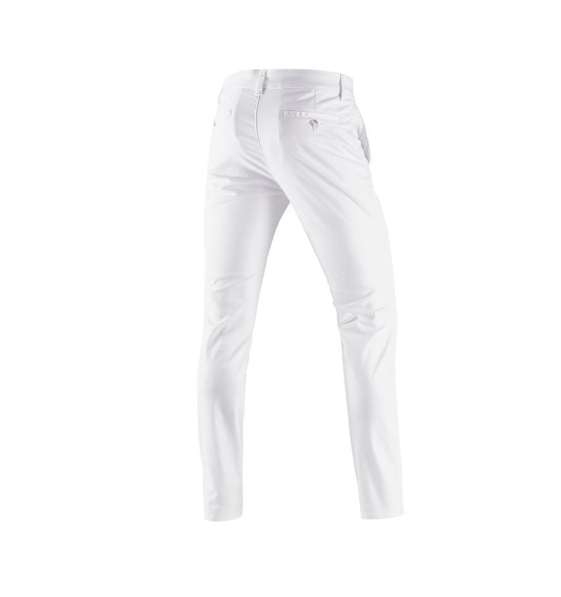 Topics: e.s. 5-pocket work trousers Chino + white 3