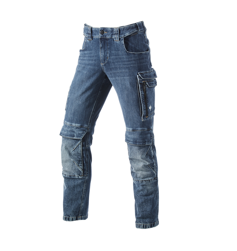 Arbejdsbukser: Cargo Worker jeans e.s.concrete + stonewashed 2