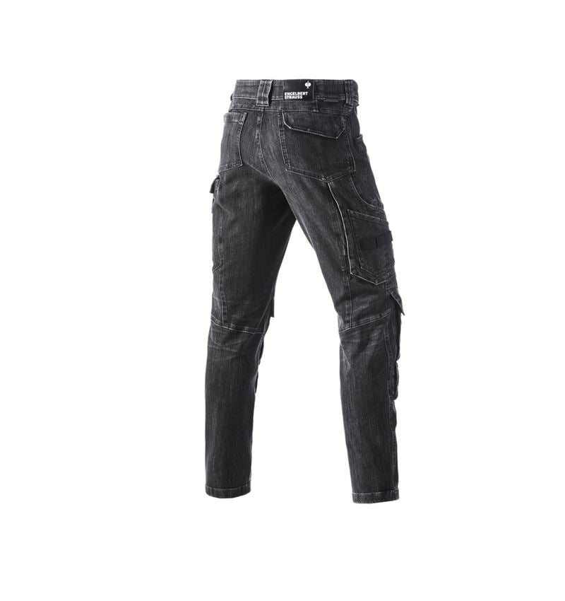 Work Trousers: Cargo worker jeans e.s.concrete + blackwashed 3