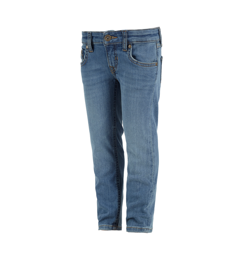 Trousers: e.s. 5-pocket stretch jeans, children's + stonewashed 2