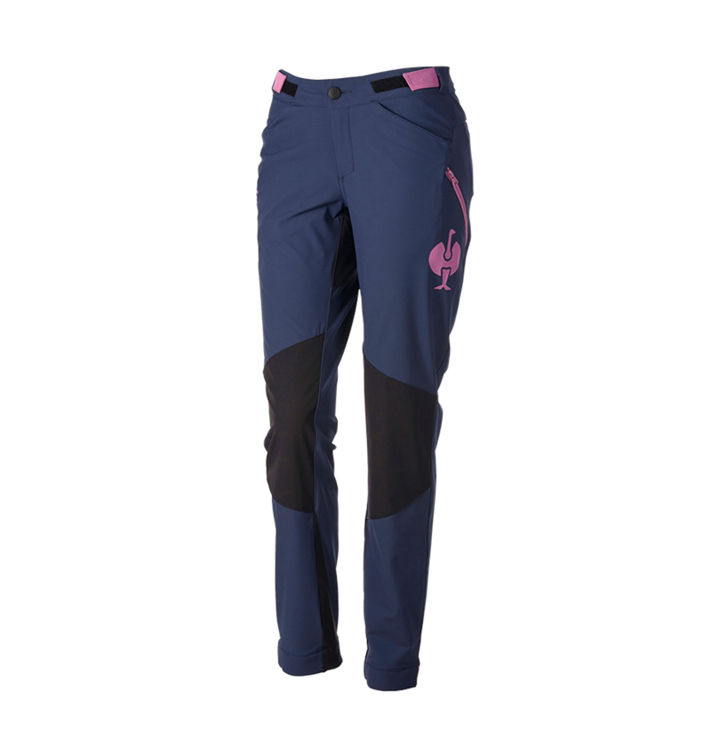 Topics: Functional trousers e.s.trail, ladies' + deepblue/tarapink 6