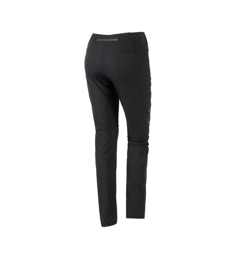 Work Trousers: Functional tights e.s.trail, ladies' + black 4