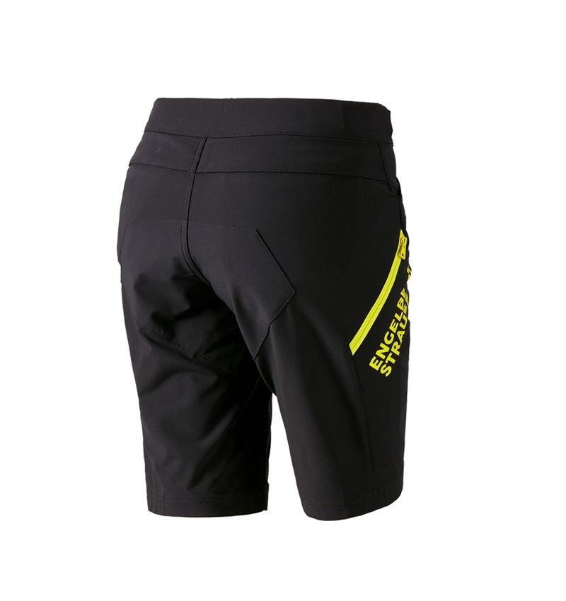 Clothing: Functional shorts e.s.trail, ladies' + black/acid yellow 4