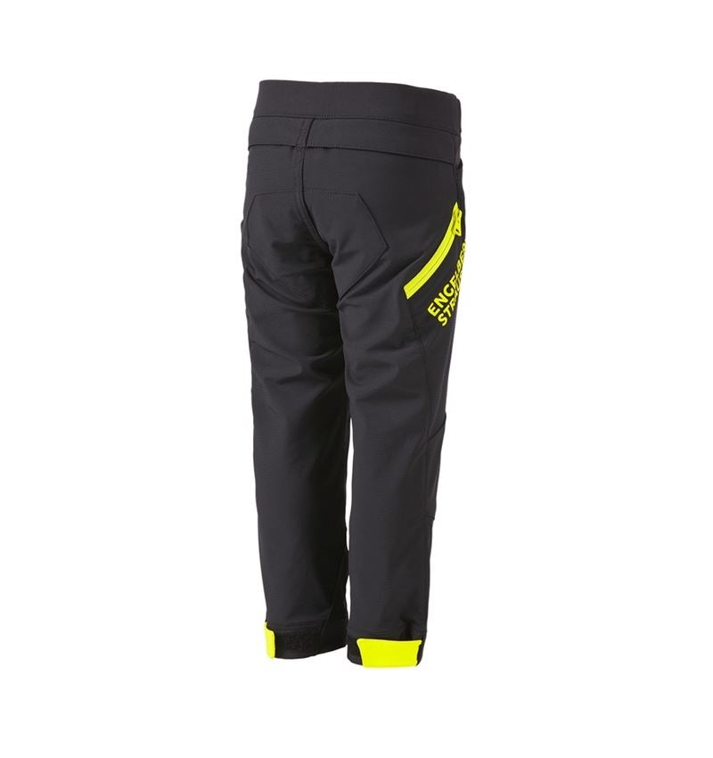 Topics: Functional trousers e.s.trail, children's + black/acid yellow 4