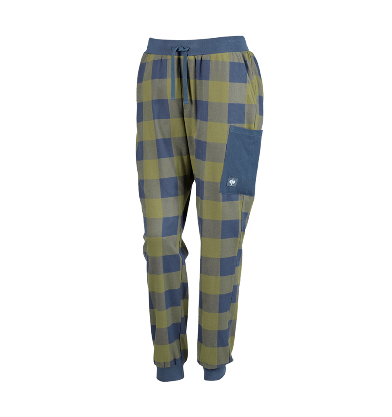 Tilbehør: e.s. Pyjama bukser, damer + bjerggrøn/oxidblå 2