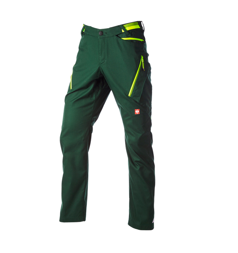 Beklædning: Multipocket-bukser e.s.ambition + grøn/advarselsgul 5
