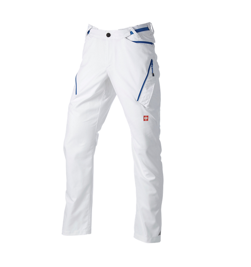 Arbejdsbukser: Multipocket-bukser e.s.ambition + hvid/ensianblå 7