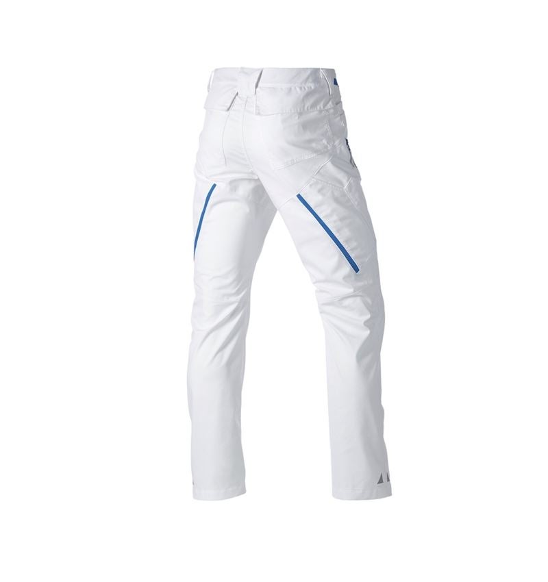 Arbejdsbukser: Multipocket-bukser e.s.ambition + hvid/ensianblå 8
