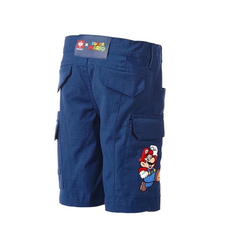 Clothing: Super Mario Cargo shorts, children's + alkaliblue 1