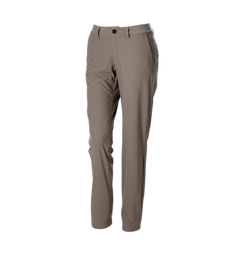 Clothing: Trousers Chino e.s.work&travel, ladies’ + umbrabrown 3