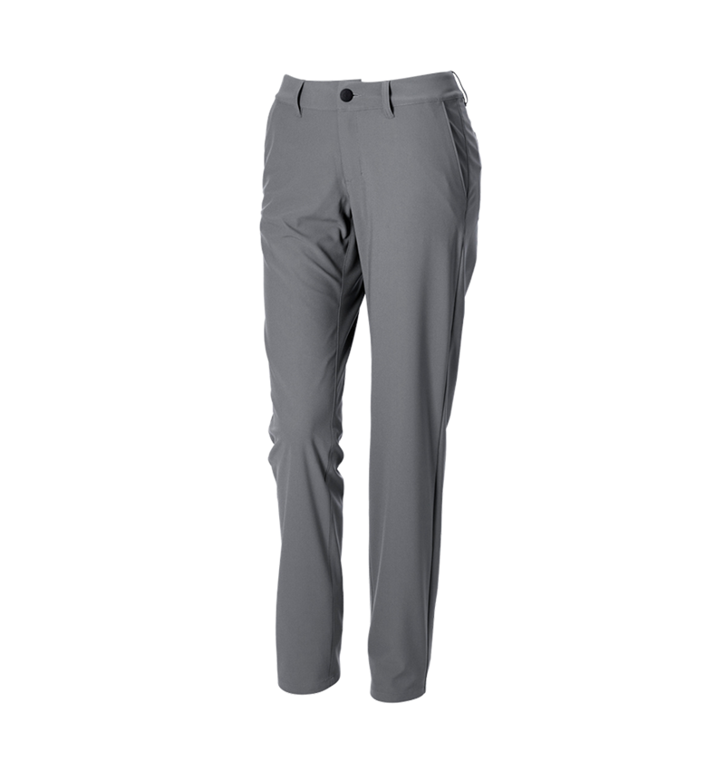 Work Trousers: Trousers Chino e.s.work&travel, ladies’ + basaltgrey 4