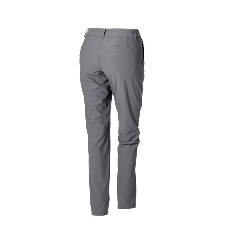 Work Trousers: Trousers Chino e.s.work&travel, ladies’ + basaltgrey 5