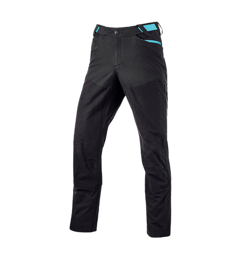 Clothing: Hybrid functional trousers e.s.trail + black/lapisturquoise 5