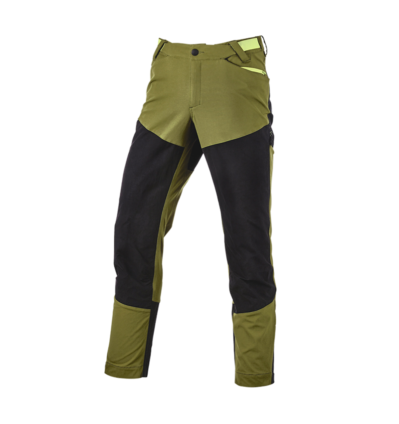 Work Trousers: Hybrid functional trousers e.s.trail + junipergreen/limegreen 6