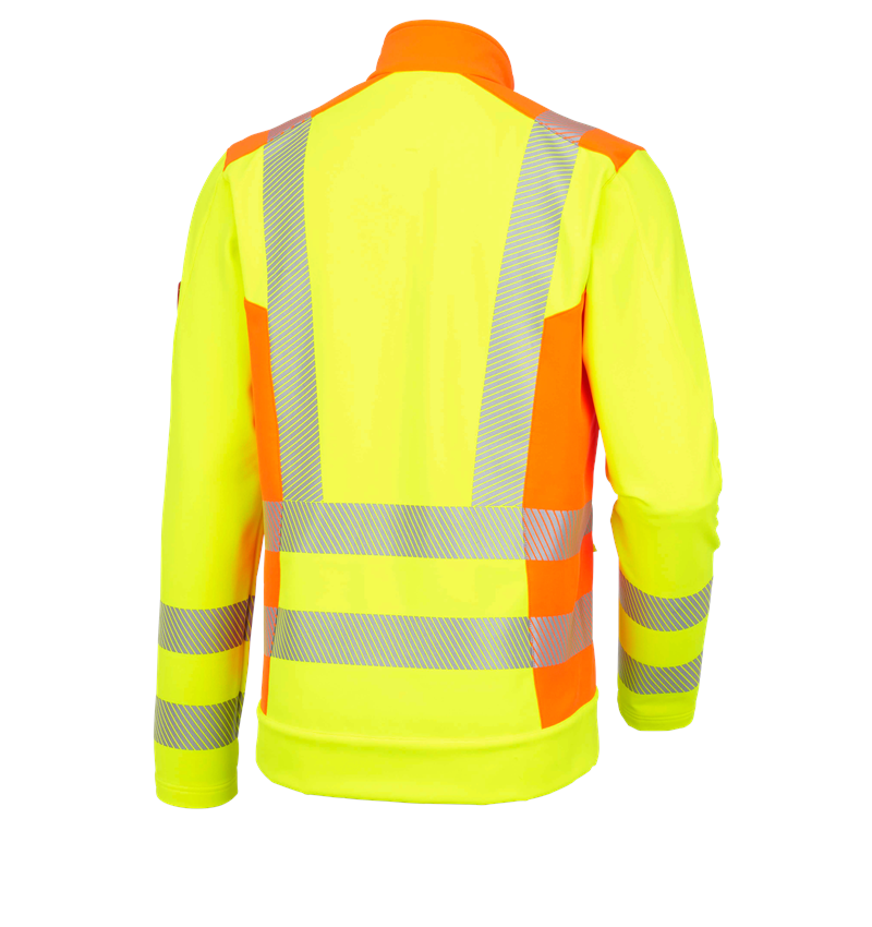 Work Jackets: High-vis softshell jacket softl. e.s.motion 2020 + high-vis yellow/high-vis orange 3