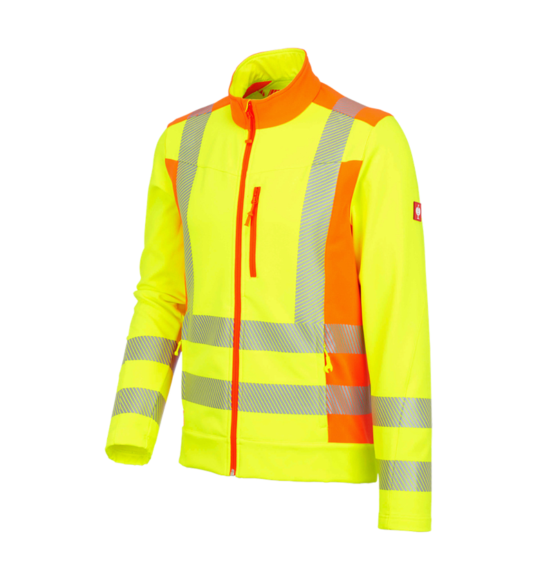 Topics: High-vis softshell jacket softl. e.s.motion 2020 + high-vis yellow/high-vis orange 2