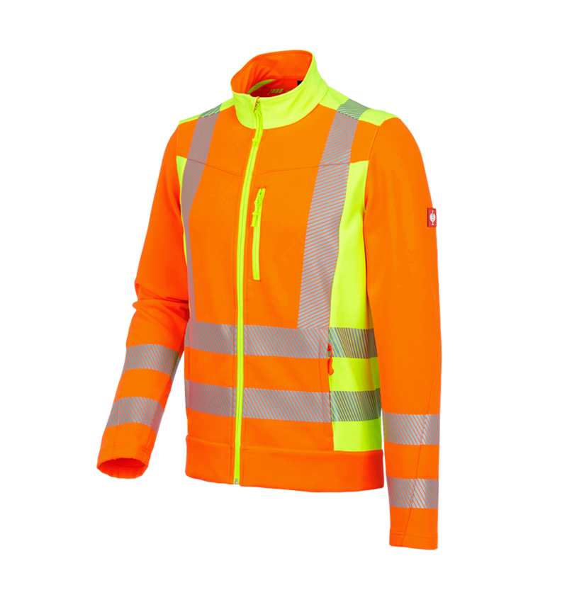 Topics: High-vis softshell jacket softl. e.s.motion 2020 + high-vis orange/high-vis yellow 2