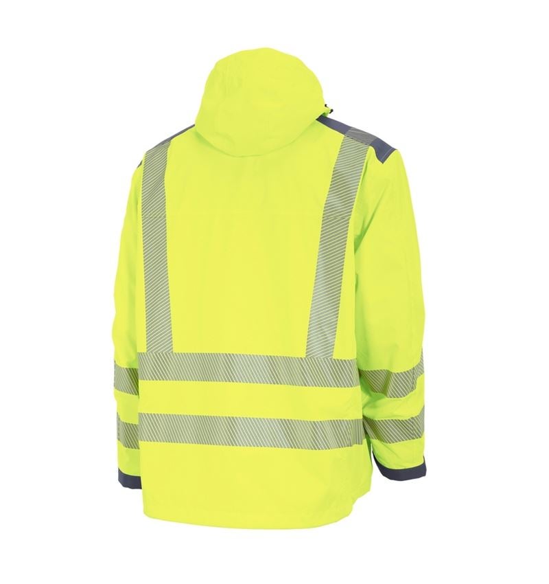 Work Jackets: High-vis functional jacket e.s.prestige + high-vis yellow/grey 2