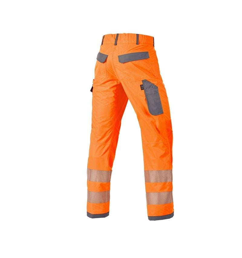 Work Trousers: High-vis functional trousers e.s.prestige + high-vis orange/grey 2