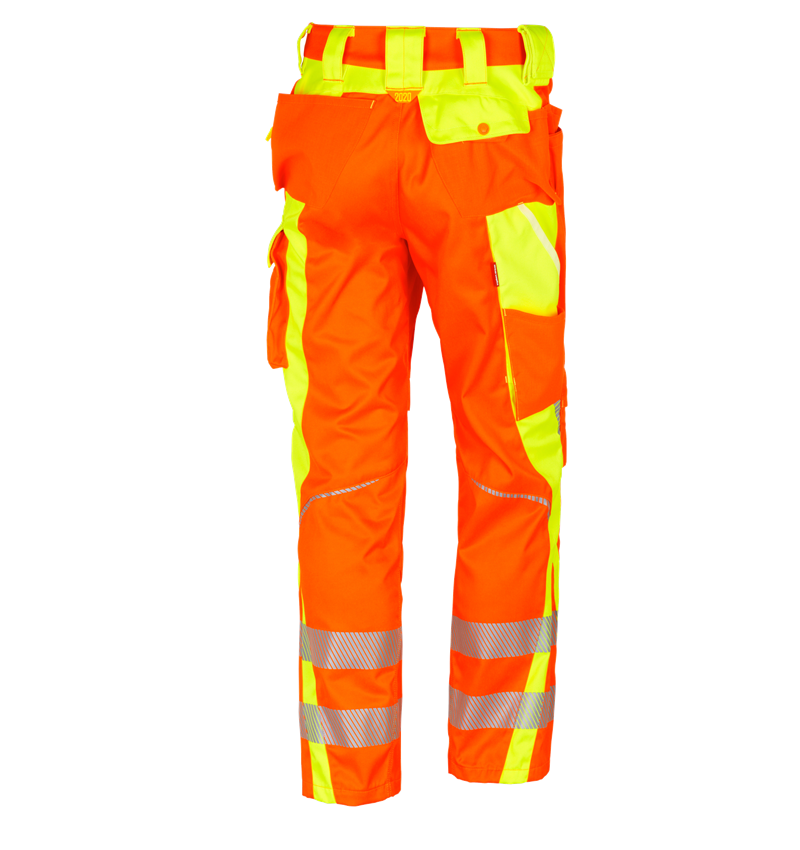 Work Trousers: High-vis trousers e.s.motion 2020 winter + high-vis orange/high-vis yellow 3