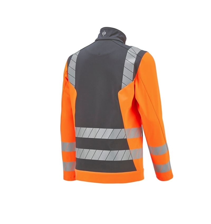 Topics: High-vis softshell jacket e.s.motion 24/7 + anthracite/high-vis orange 9