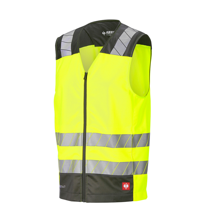 Arbejdsveste: Advarselsvest e.s.motion 24/7 + advarselsgul/antracit 5